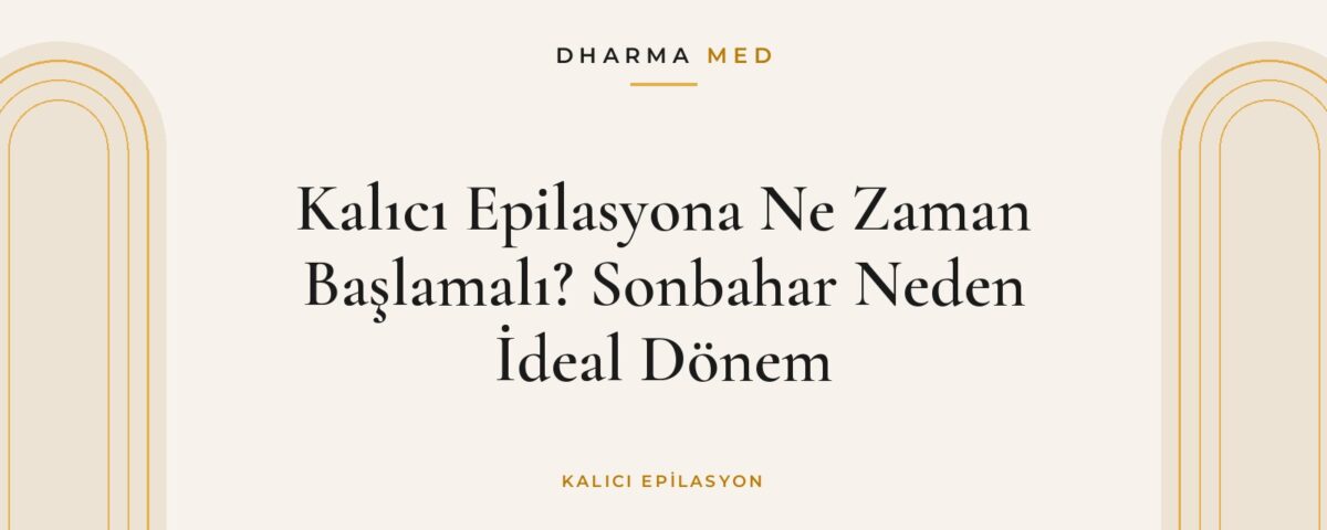 Lazer epilasyon seanslarını sonbahardan itibaren planlamak için takvim