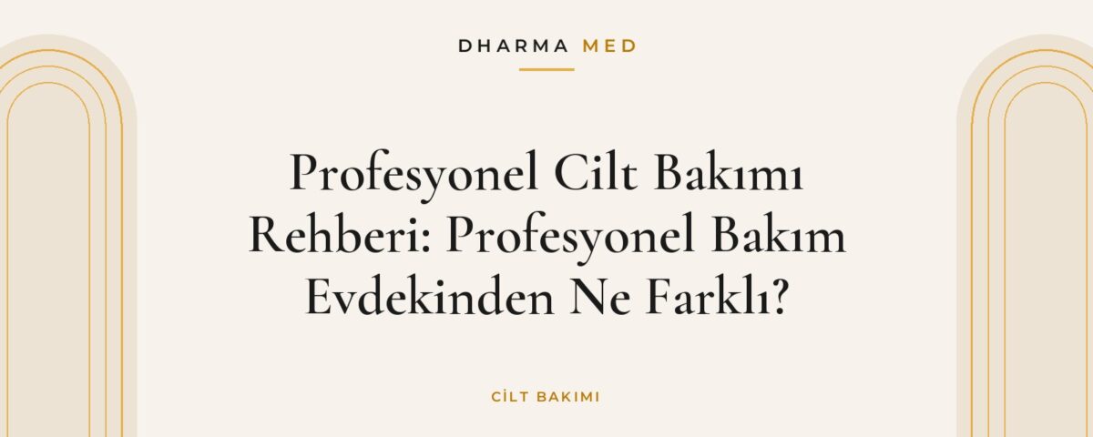 Profesyonel cilt bakımı uygulaması yapılan bakım odası