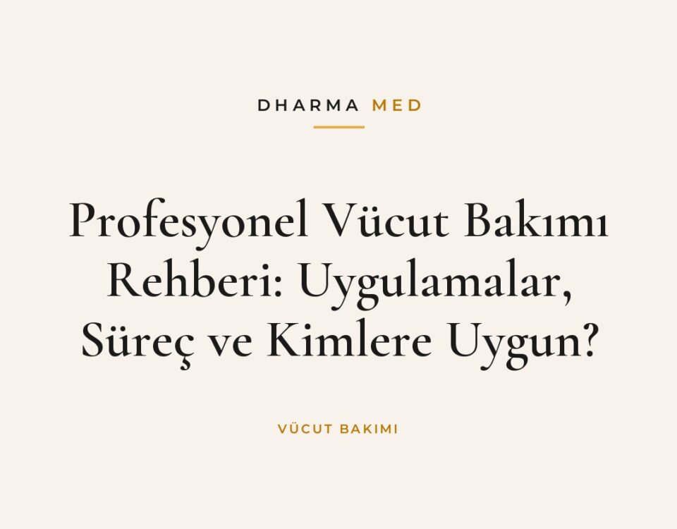 Profesyonel vücut bakımı uygulaması için hazırlanmış bakım ortamı